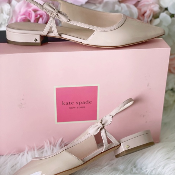 Kate Spade Mae Bow Flats Pale Vellum - Picture 5 of 6